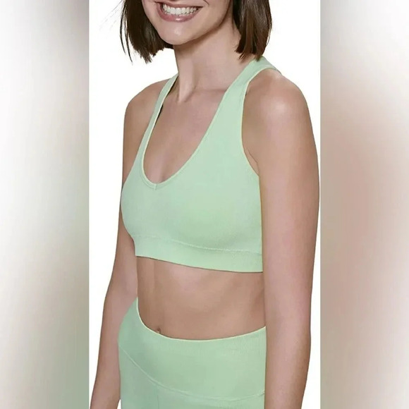 Calvin Klein Performance Women's Ribbed Sports Bra - Key Lime - Size M BRAND NEW - Picture 6 of 7